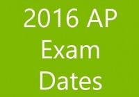 AP Exam Dates