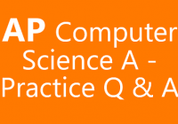 AP Computer Science A-Practice Questions